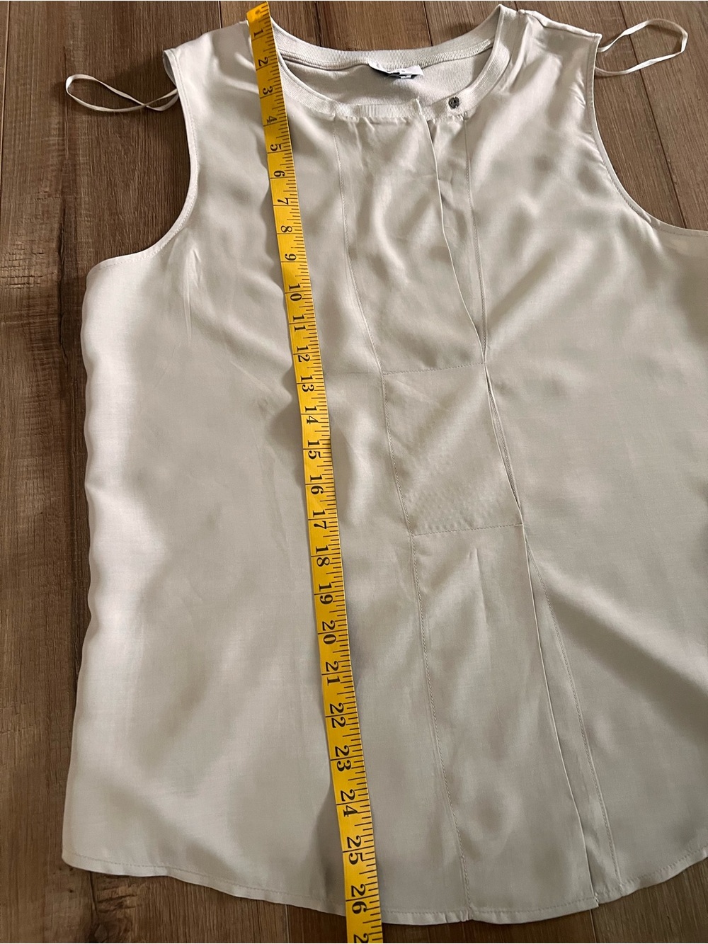 REISS Jennifer Sleeveless Blouse in stone size Medium - Picture 13 of 13